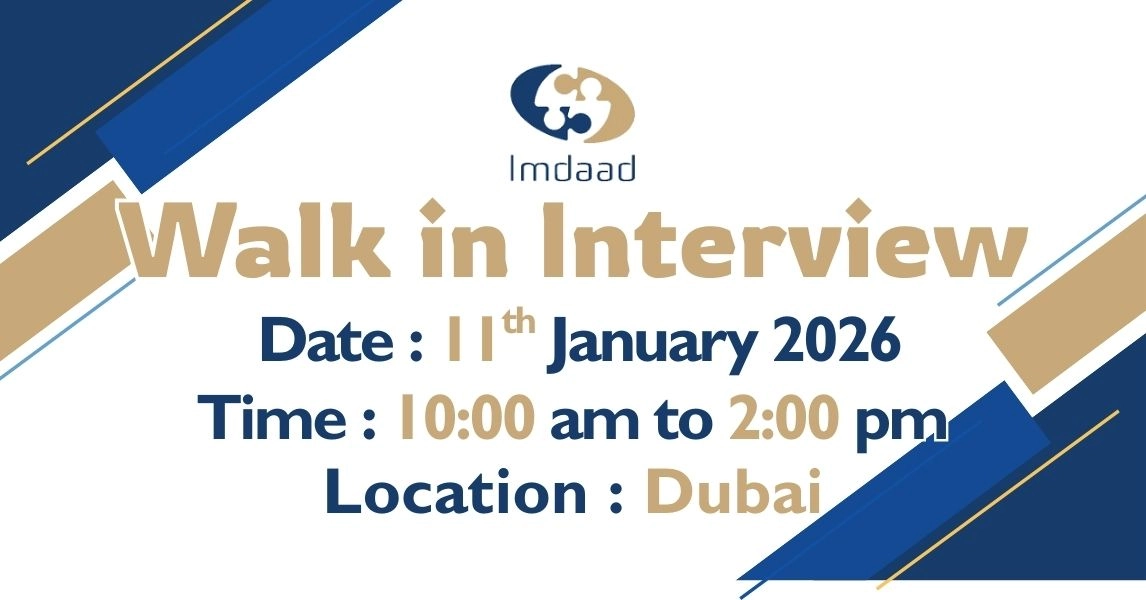 Imdaad Walk in Interview in Dubai